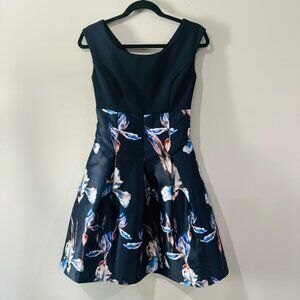 Alberto Makali Navy Print Dress Size XS